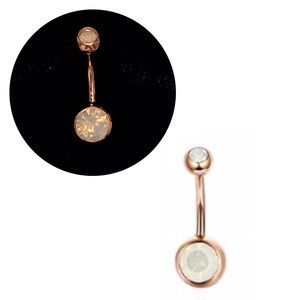 2/$10 ROSE GOLD BELLY BUTTON RING
